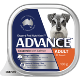 ADVANCE Adult Single Serve Salmon Wet Dog Food Trays - Furbabies Online